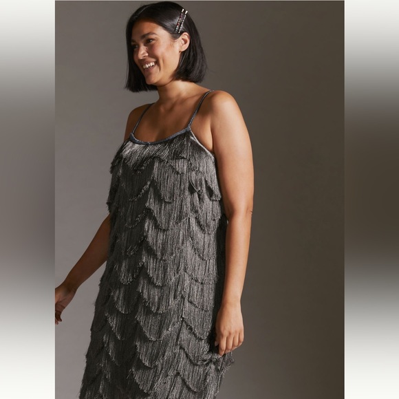 NWT - Fringed Mini Dress - Picture 2 of 9